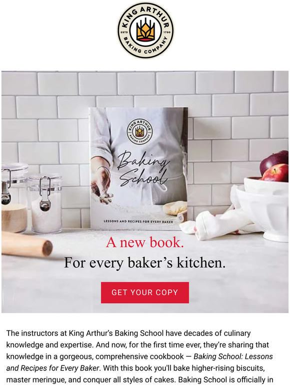 King Arthur Baking Company The New Baking School Cookbook is HERE! 📖 Milled
