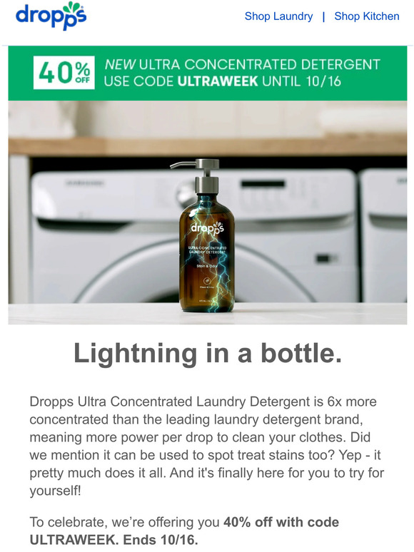 dropps Our FIRST EVER liquid laundry detergent Milled