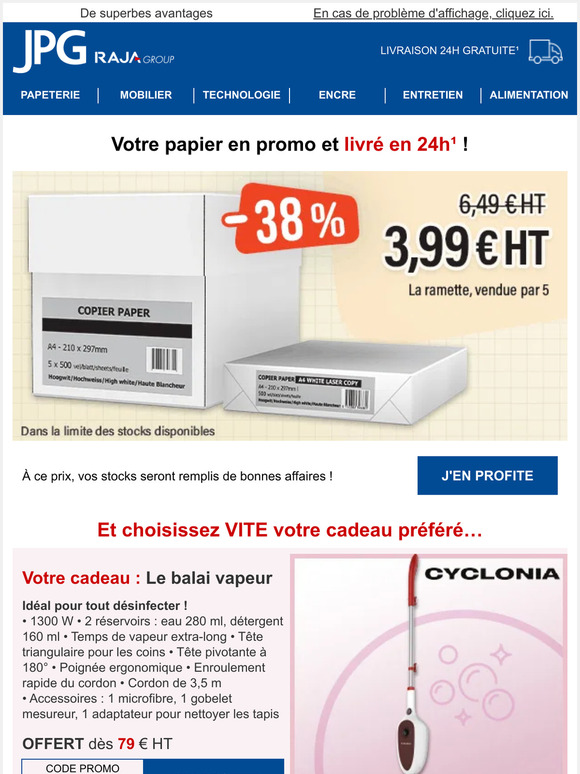 [Promo Papier] 3,99 € la ramette + Cadeaux au choix