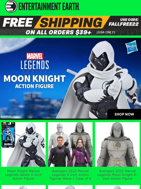 Entertainment Earth New Moon Knight Marvel Legends Action Figure! Milled