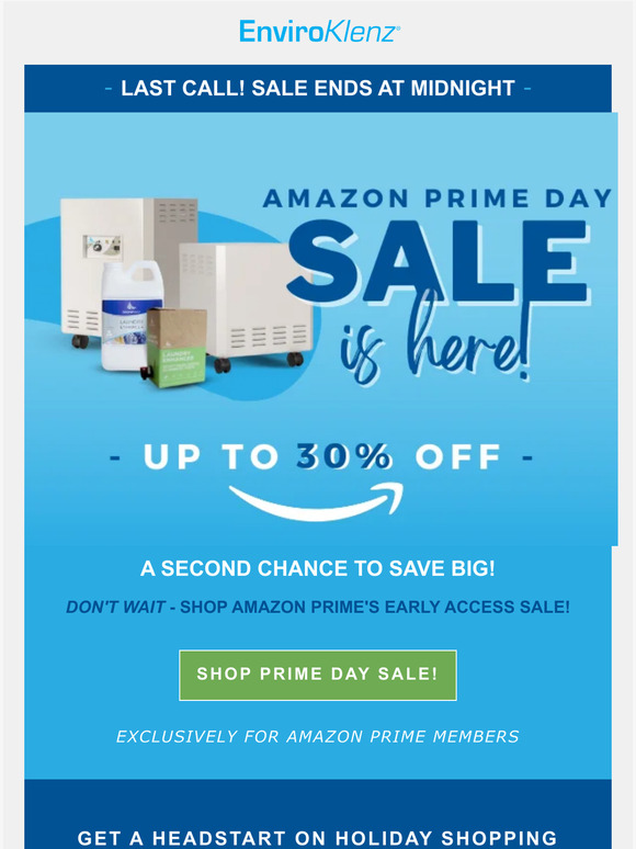 LAST CALL - 30% OFF Prime Day Sale!