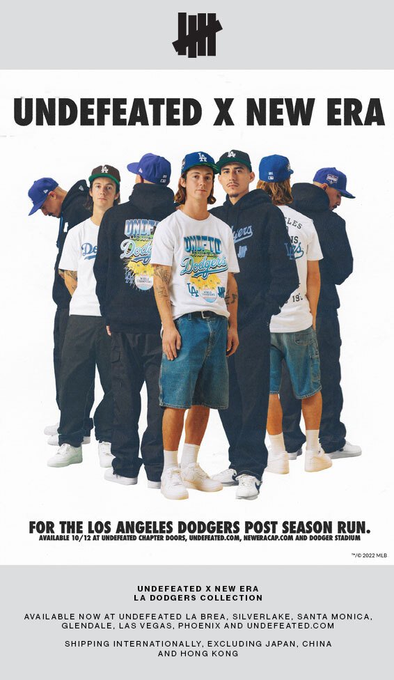 [Preorder]Undefeated x La Dodgers New Era Champions Tshirt