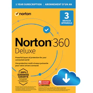 Norton 360 Deluxe - 3 Device - 1 Year Suscription [Download]