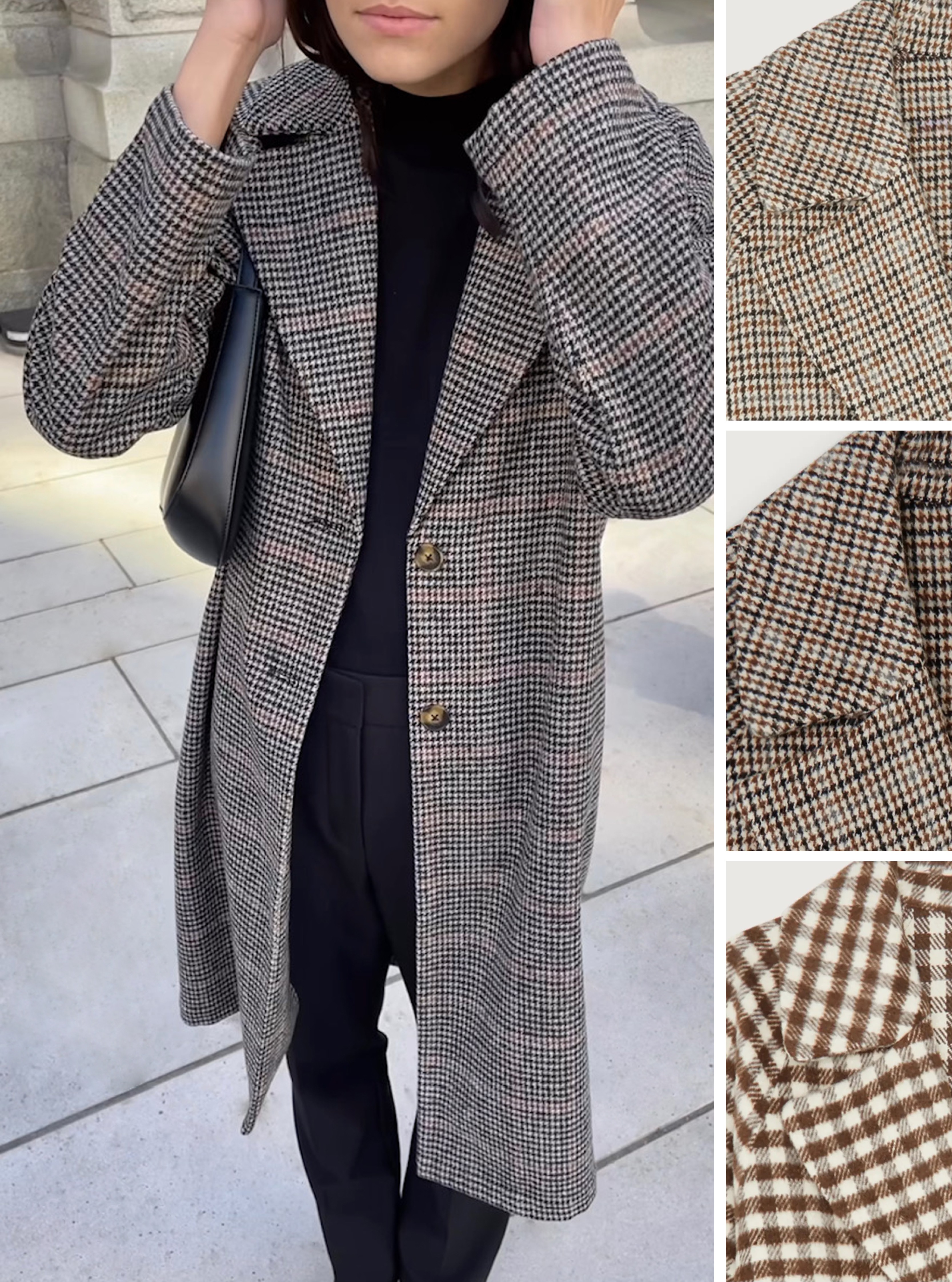 houndstooth coat oak and fort