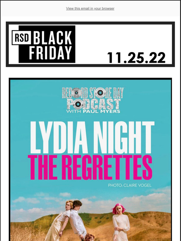 RECORD STORE DAY PODCAST: LYDIA NIGHT OF THE REGRETTES