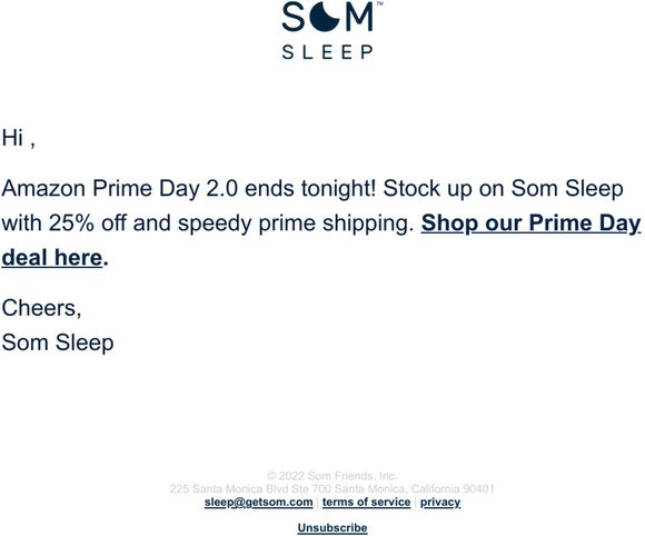 Our Prime Day Deal Ends Tonight!