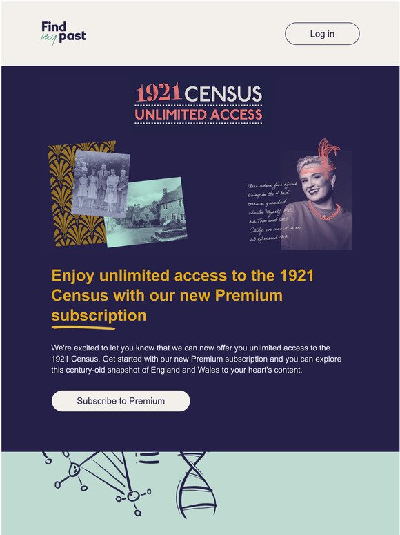 Unlock unlimited access to the 1921 Census