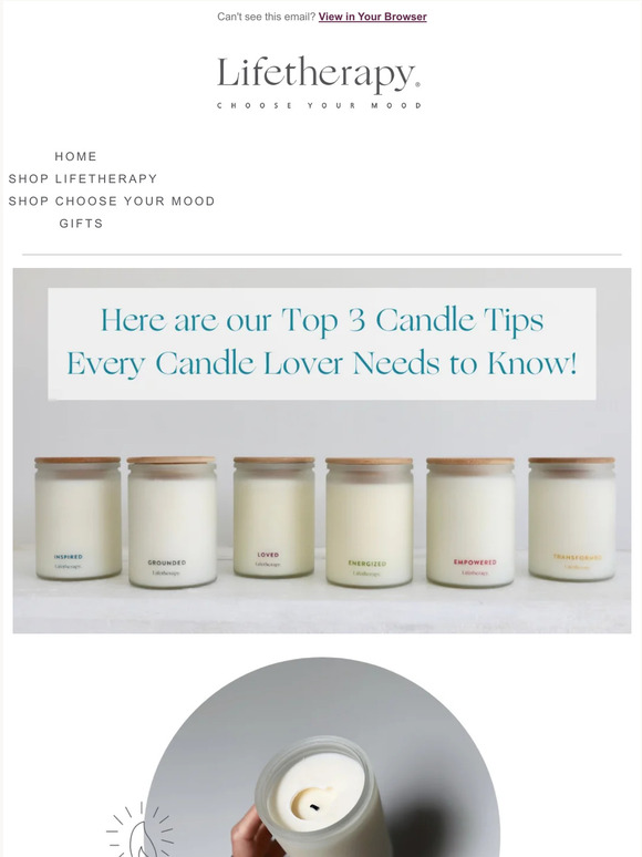 Lifetherapy Candle Care 101 🕯️ Milled