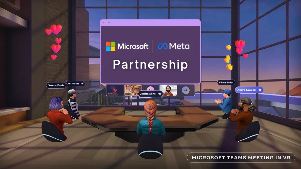 Microsoft and Meta are joining forces to bring their biggest services, including Teams chat for business to Meta's Quest VR headsets in a win-win deal for both companies.