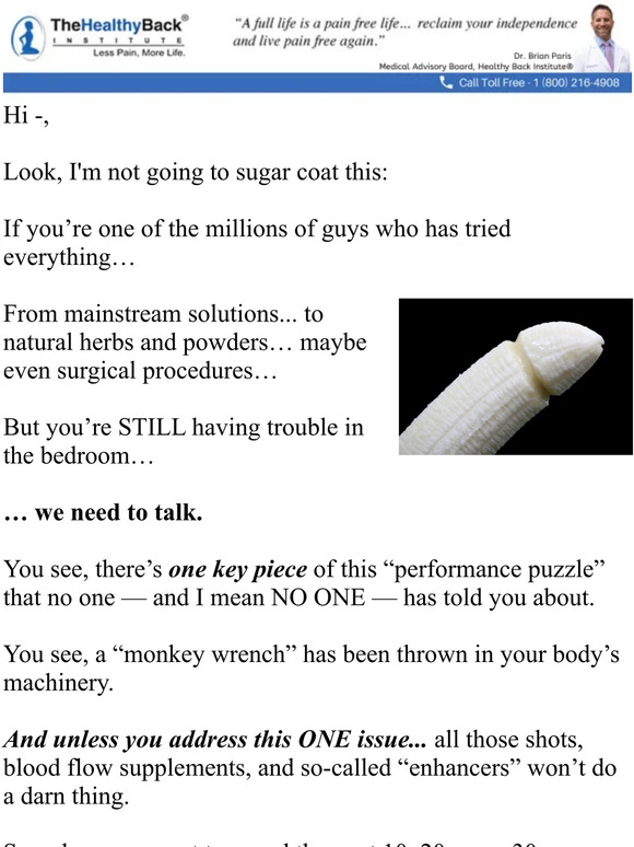 Lose The Back Pain limp noodle? Milled