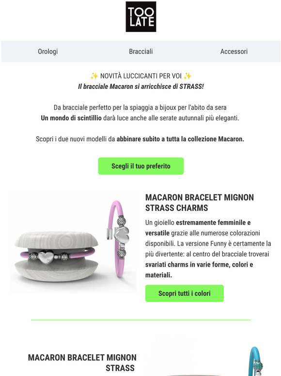 ✨Il bracciale Macaron si arricchisce di STRASS!