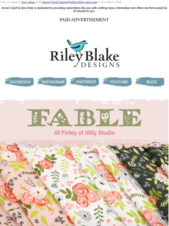 Annie's: Explore Fable from Jill Finley of Jillily Studio | Milled