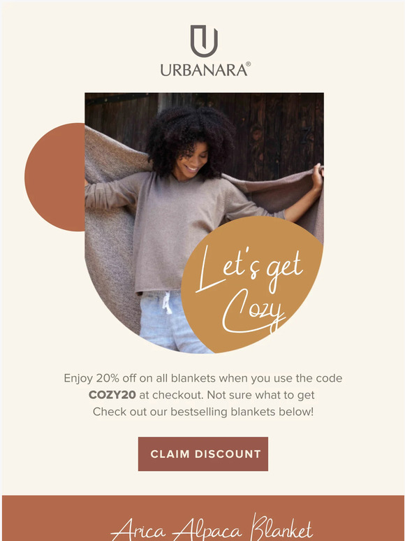 20% Off All Blankets Starts NOW!