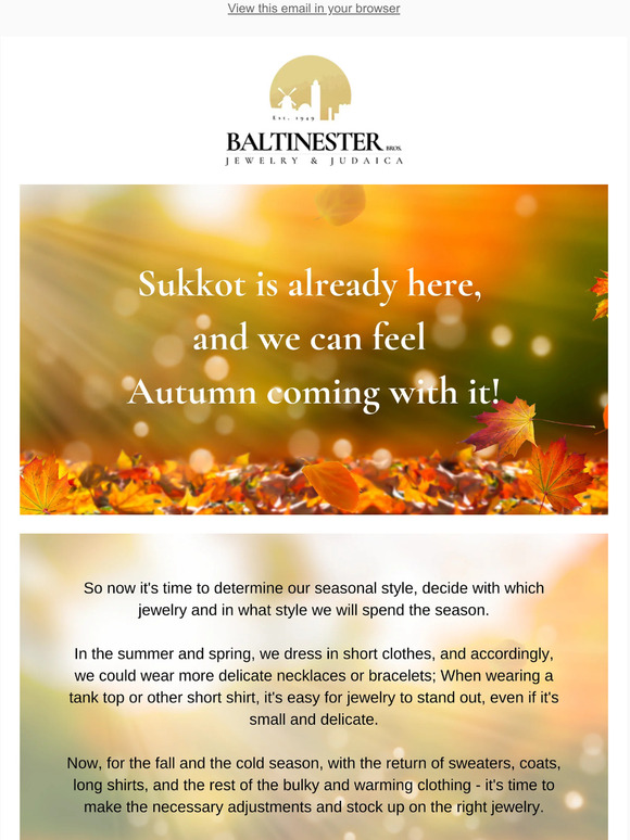 You've already seen our jewelry for fall??