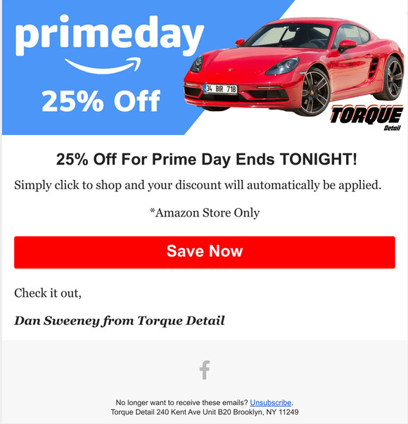 Torque Detail [TODAY] 25 off Amazon Milled