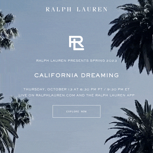 Ralph Lauren Presents 'California Dreaming' a Spring 2023