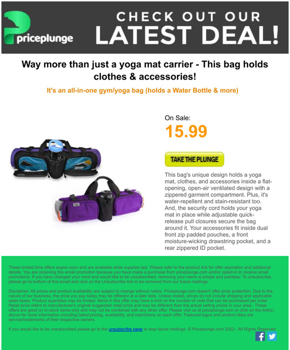 Way more than just a yoga mat carrier - check out today's deal