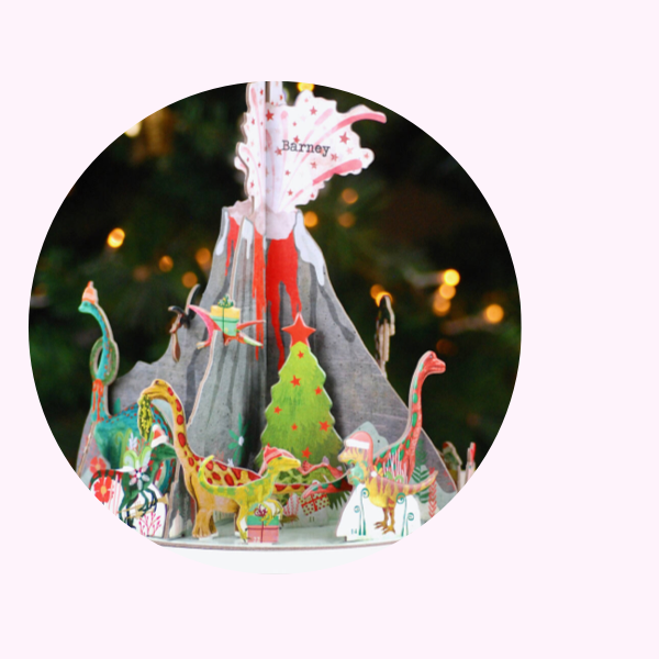 Personalised Dinosaur Christmas Advent Calendar