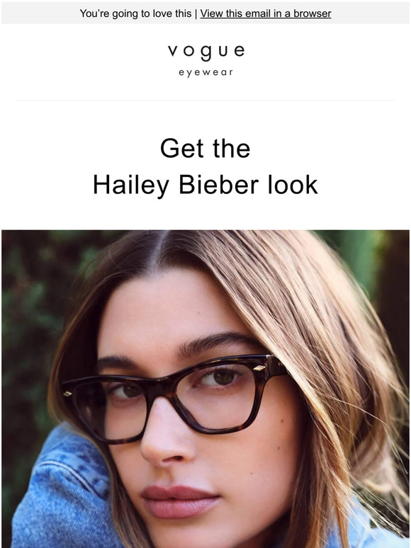 Vogue Eyewear Get The Hailey Bieber Look Milled