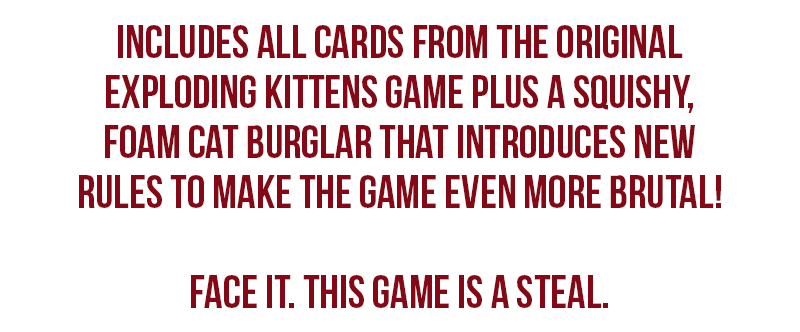 Exploding Kittens Cat Burglar Edition Card Game