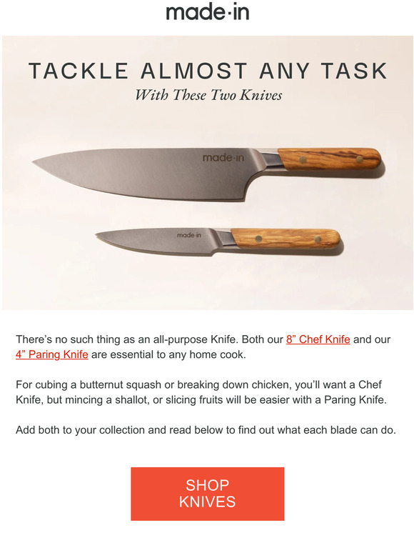 Made In 2 Knives Every Chef Needs Milled