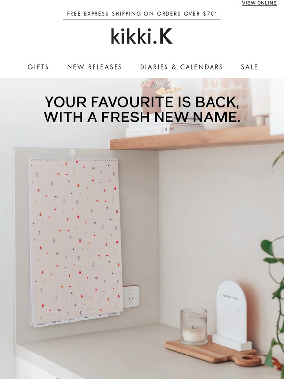 kikki.K Your favourite Calendar is back! Milled