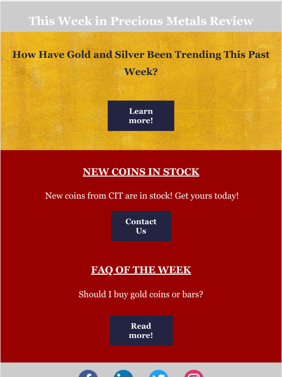 This Week in Precious Metals Review