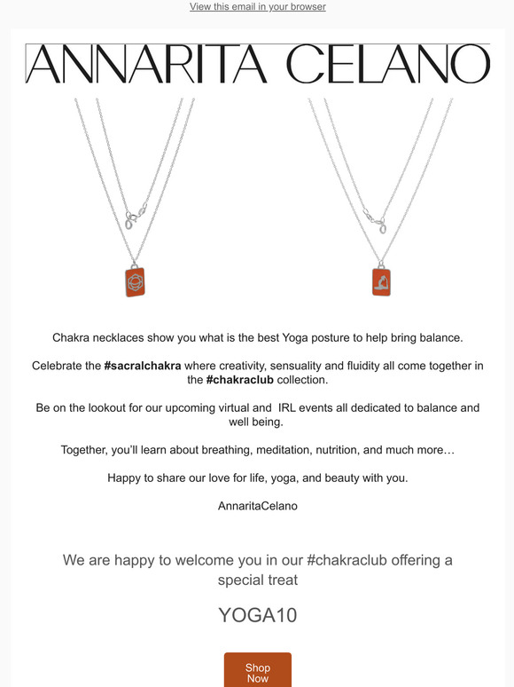 Be part of our #chakraclub secret society