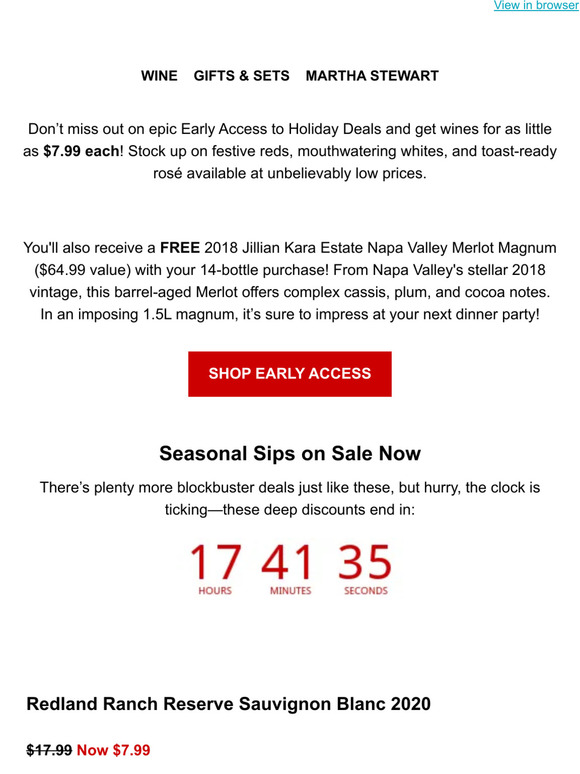 Macy's Wine Shop Have you heard? 7.99 wines available now! Milled