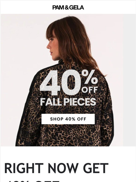 FALL in love (& get 40% off)