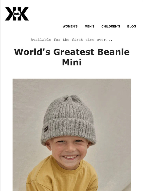 World's Greatest Beanie... but Smaller