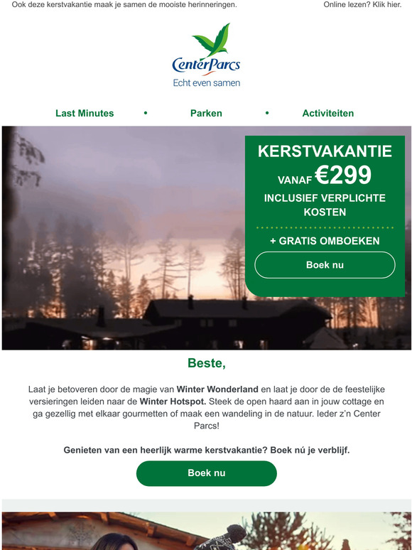 Center Parcs NL Kijk jij ook zo uit naar de warmte van kerst? 🎄 Milled