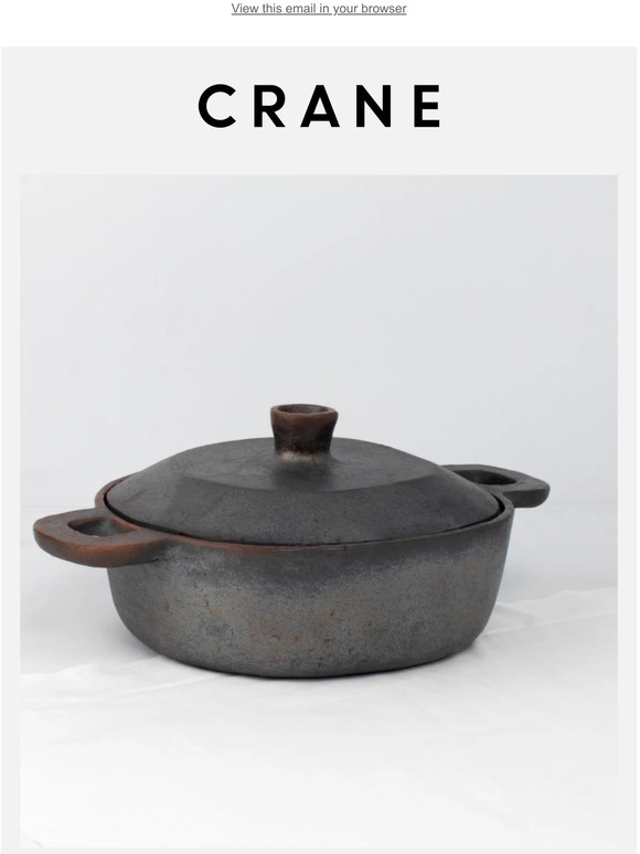Crane Cookware Introducing the HCC Handmade Ceramic Casserole Milled