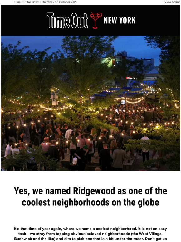 Time Out Ridgewood is the 4th coolest neighborhood in the world Milled