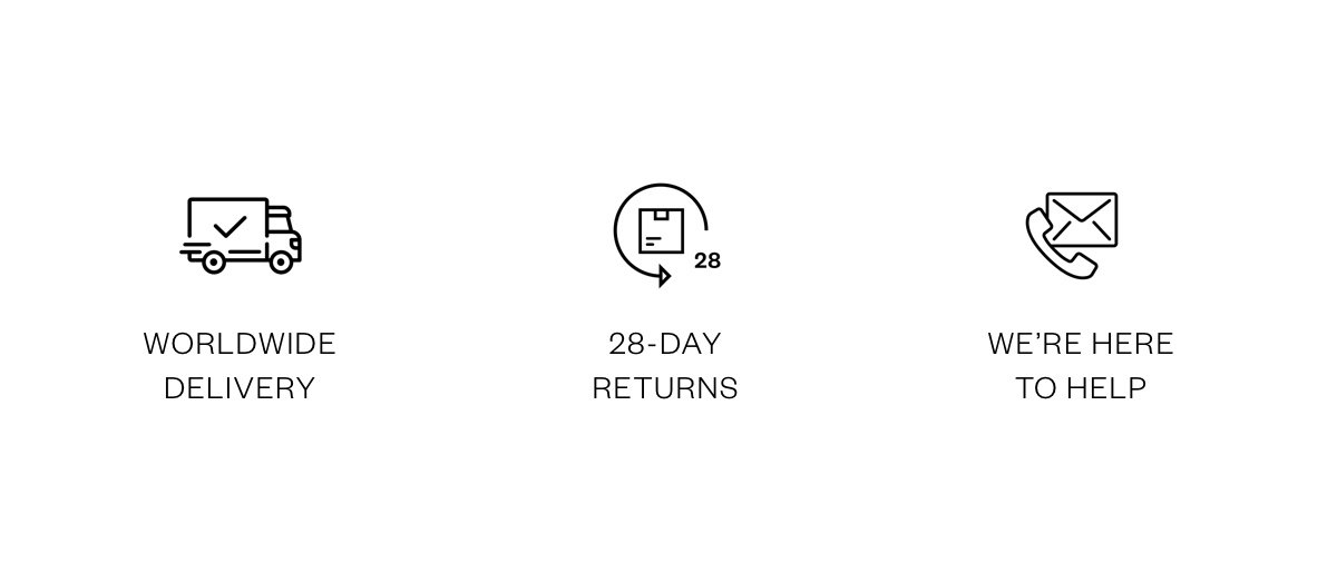 Global delivery and 28-day returns
