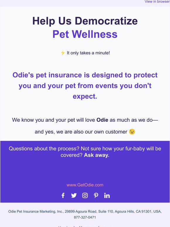 Did you know that only 2% of pets are covered? 😱