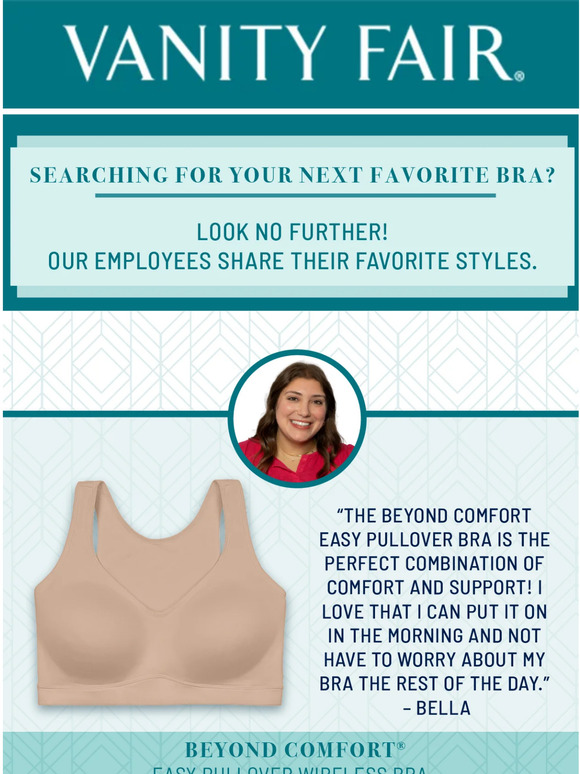 Vanity Fair Lingerie Our Employees Share Their Favorite Bra Styles Milled