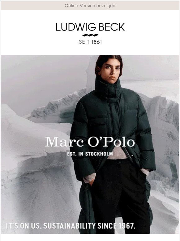 Nachhaltige Outerwear von Marc O'Polo