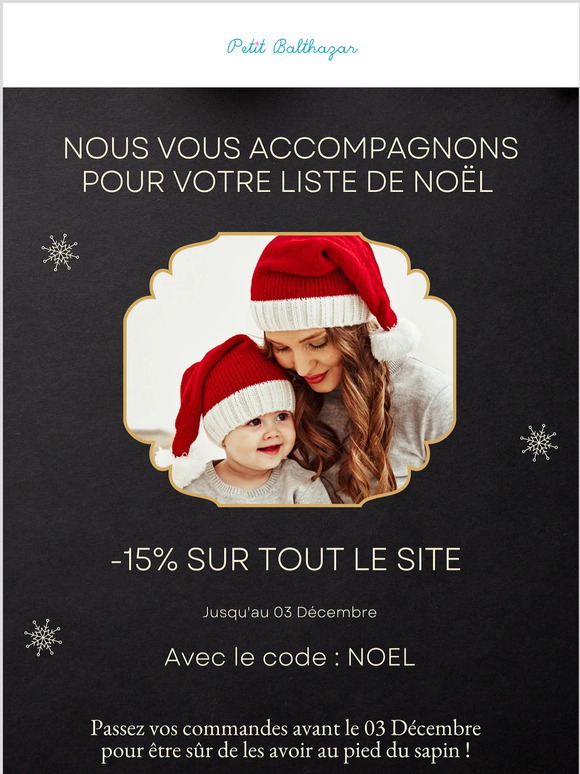 -15% sur tout le site rien que pour vous