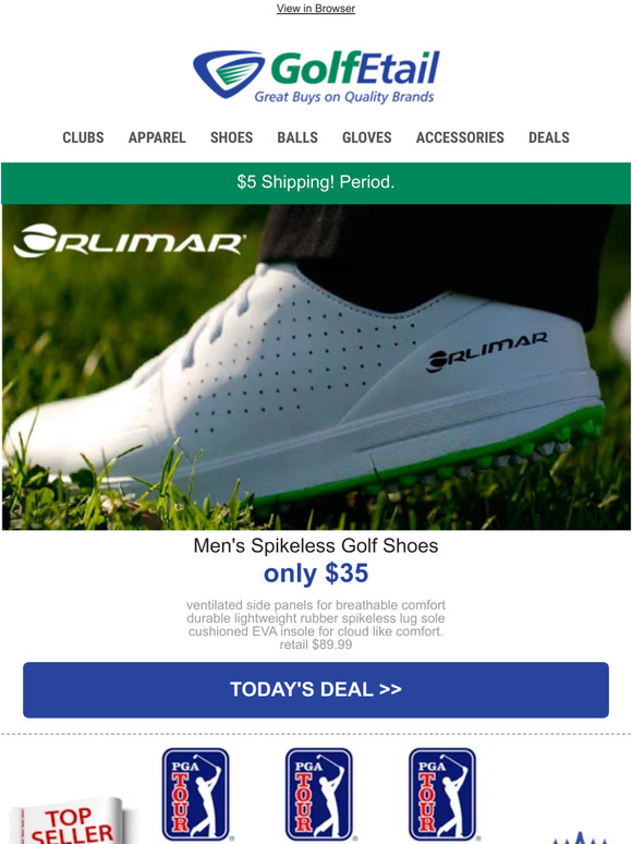 Only 35‼️ Orlimar Men's Spikeless Golf Shoes • Save NOW