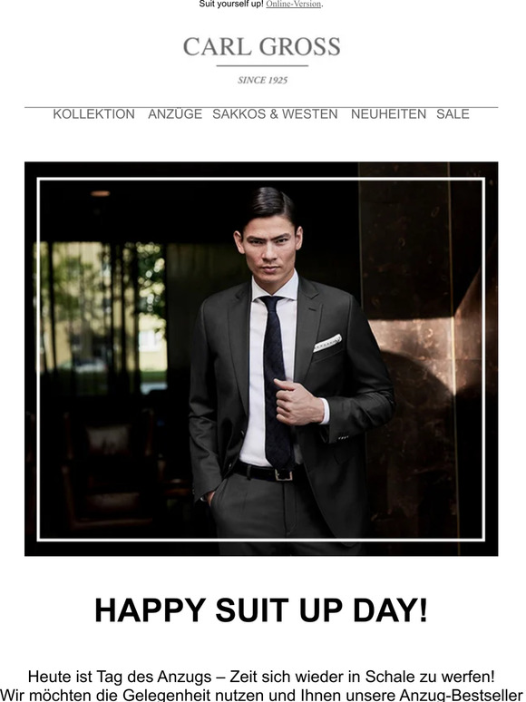 Zum Suit Up Day: Unsere Anzug-Bestseller!