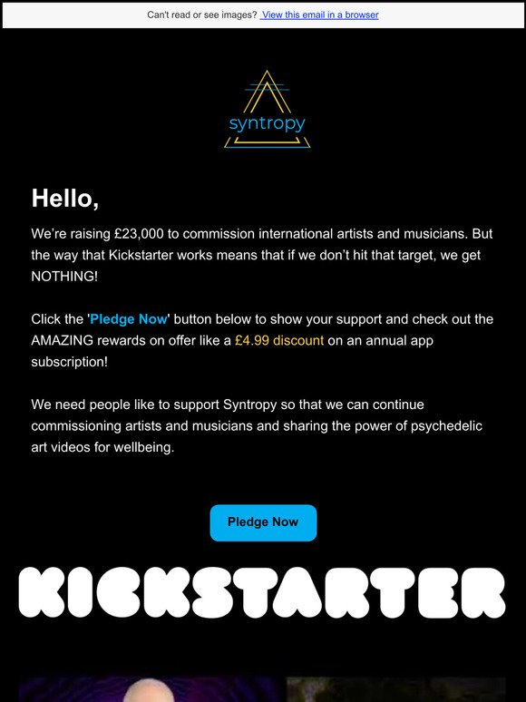 We need your help! Syntropy Kickstarter update