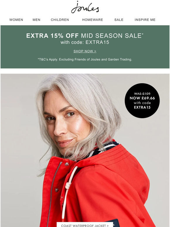 An extra 15 off your favourite Sale Jacket? Yes please… Milled