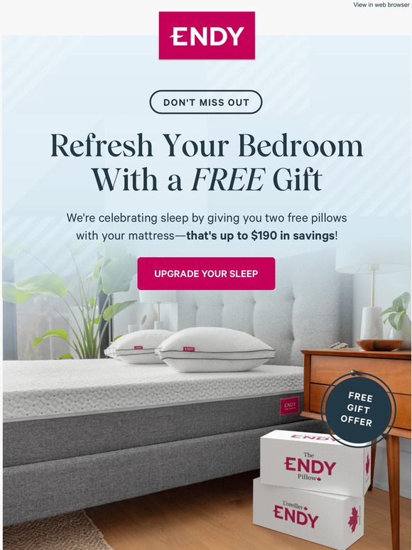 endy free pillows