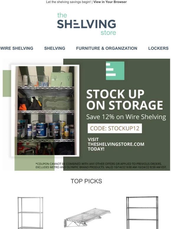 The Shelving Store Looking For A Simple Storage Solution? Milled