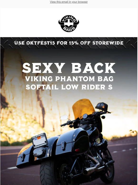 Viking Bags THE PERFECT CURVE // Viking Phantom Hard Saddlebags Milled