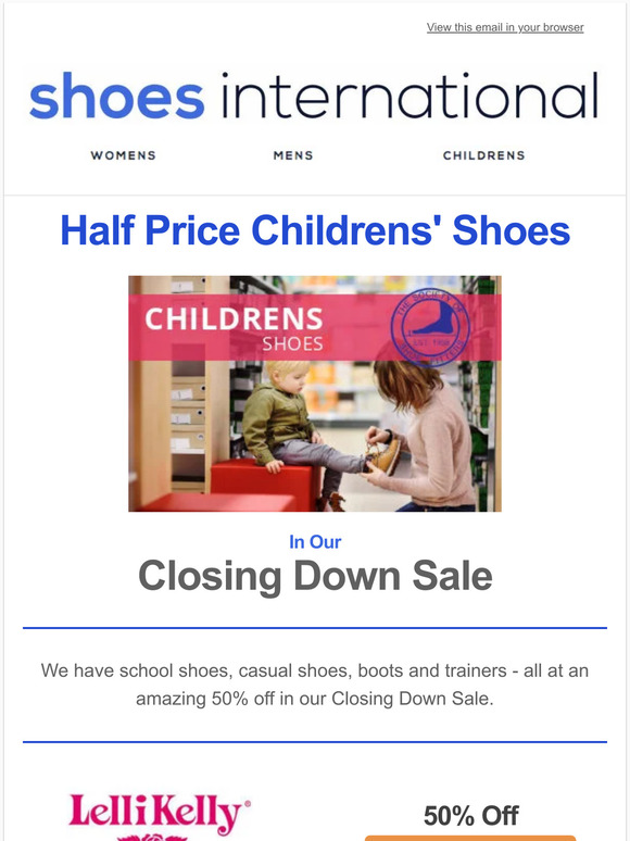 Half Price Childrens Shoes