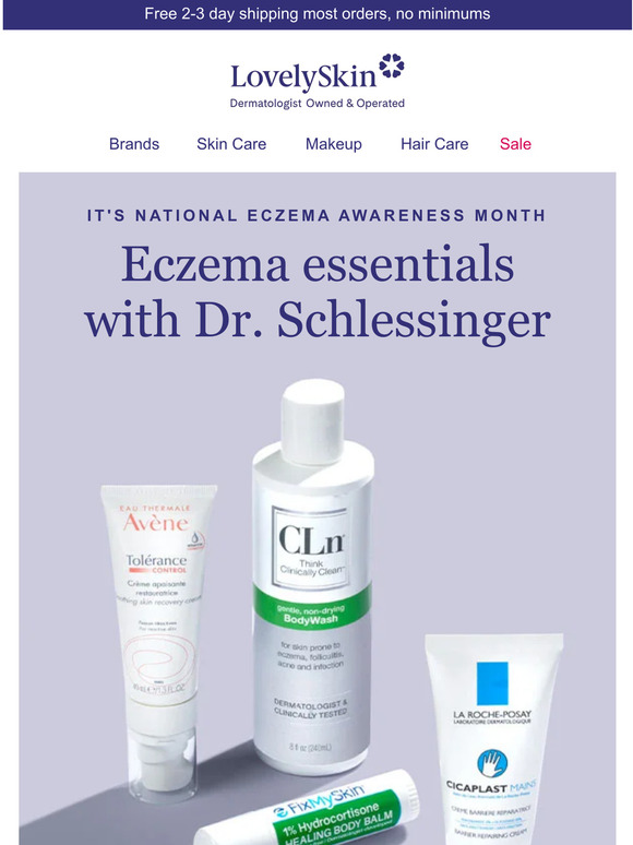 Lovely Skin Dr. Schlessinger’s eczema essentials for National Eczema