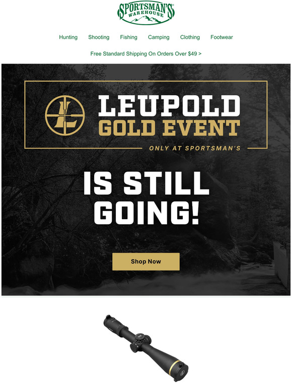 Sportsman's Warehouse: Save Big at Our Leupold Gold Event | Milled