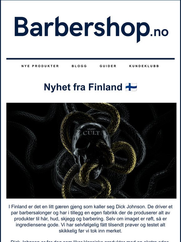 Nyhet fra Finland 🇫🇮 Alt til hårstyling, skjegg og generell velvære!